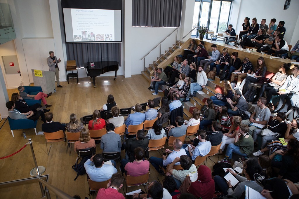 Joop van Loon lors du Symposium Insect Space 2018