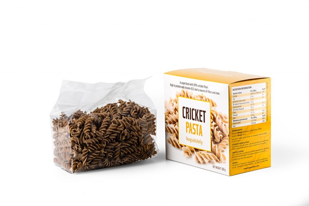 Pâtes aux grillons Bugsolutely