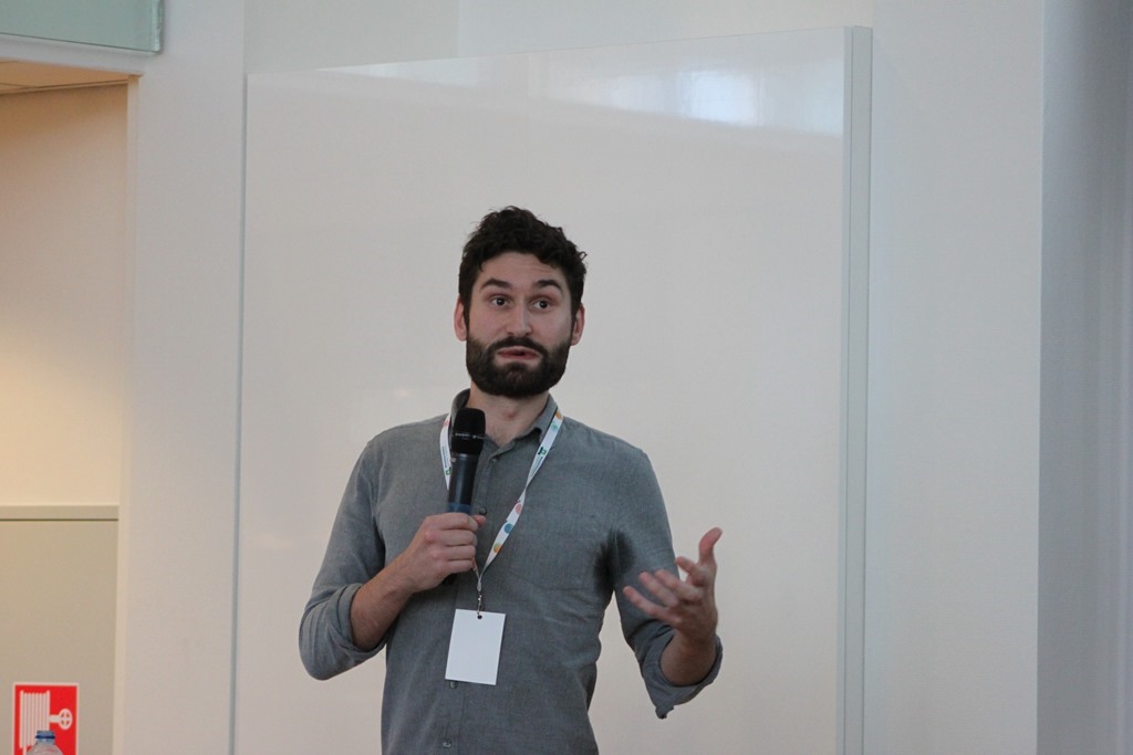 Jonas House lors du Symposium Insect Space 2018